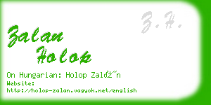 zalan holop business card